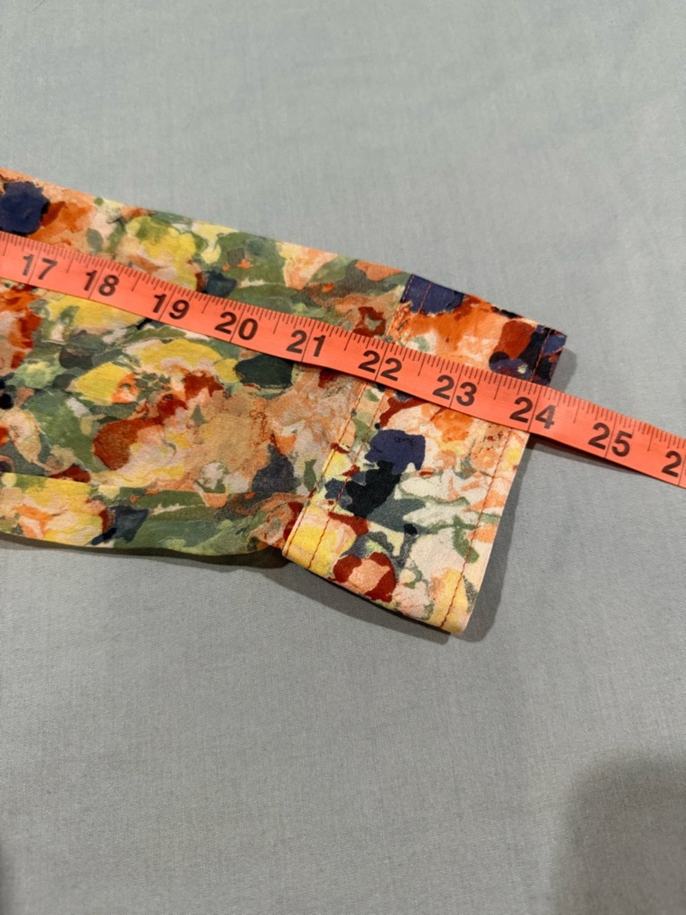 ORVIS Long Sleeve blouse  Multi-color Floral Print Pattern Medium - Picture 13 of 13